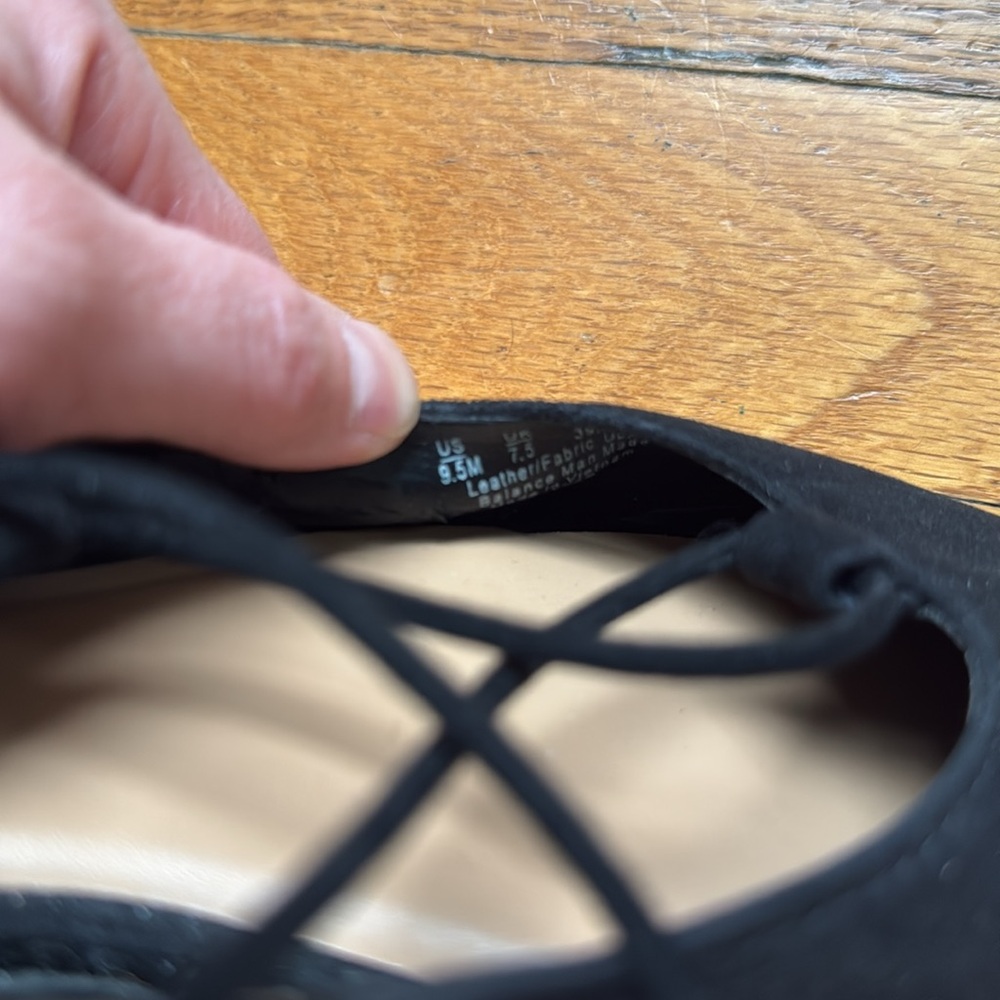 Franco Sarto L Snap Elegant Black Lace-Up Women's Shoes 9.5 - Picture 5 of 6